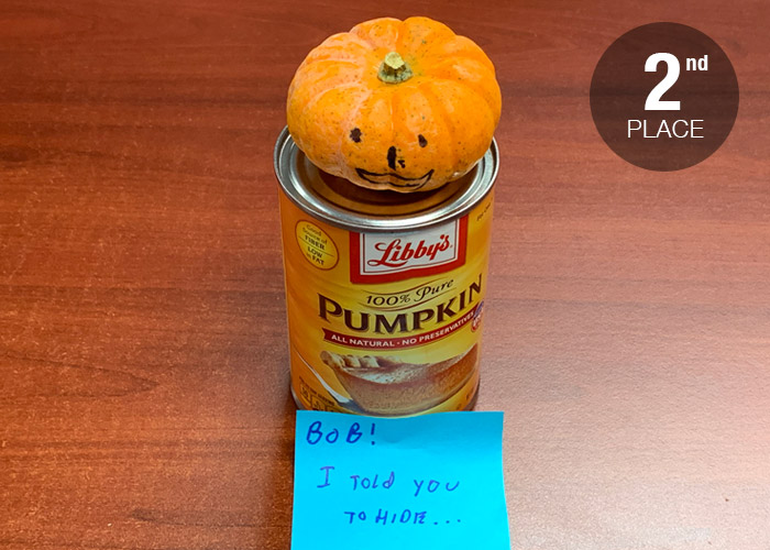 pcmi halloween 2019 pumpkin contest 2nd place