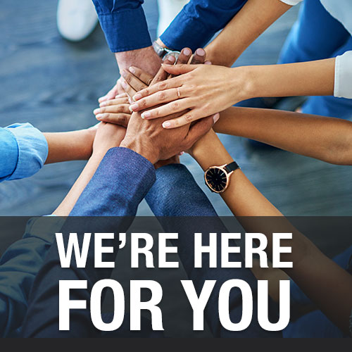 hands showing team effort amid COVID-19