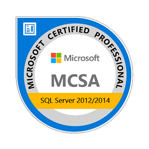 MSCA SQL server 2012-2014 badge