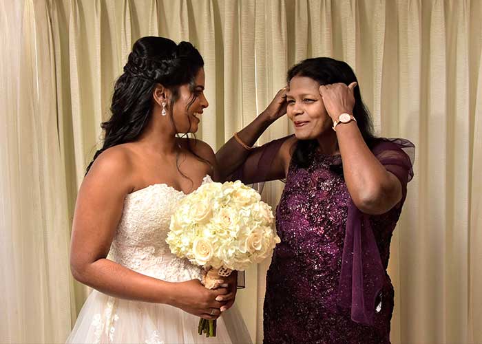 Prudhvi and her mom