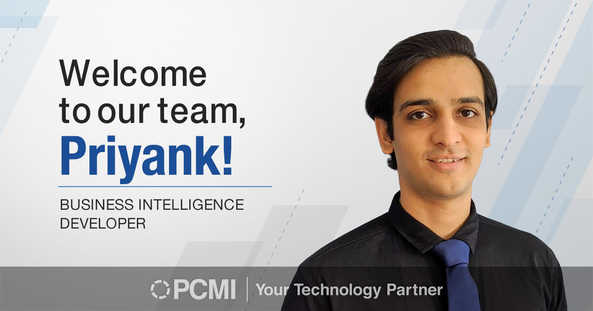 Welcome to our team, Priyank