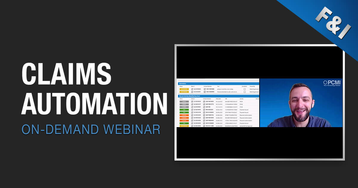 On-Demand Webinar - Claims Automation