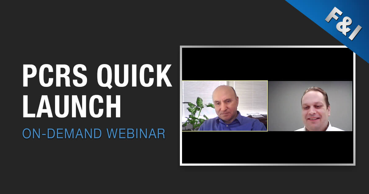 On-Demand Webinar - PCRS Quick Launch