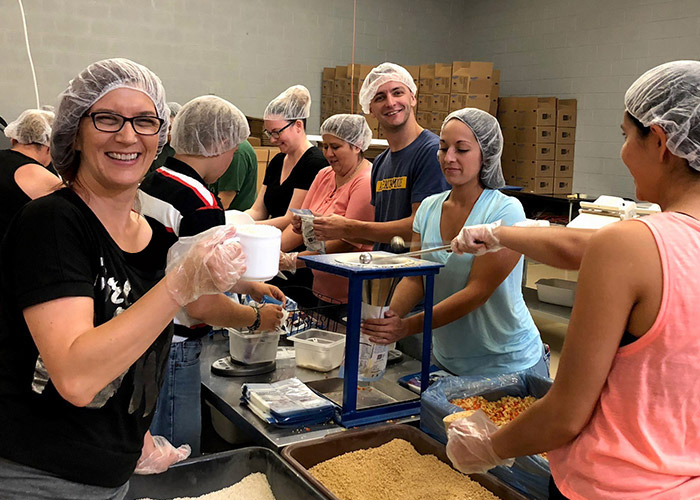 company charity event - feed my starving children