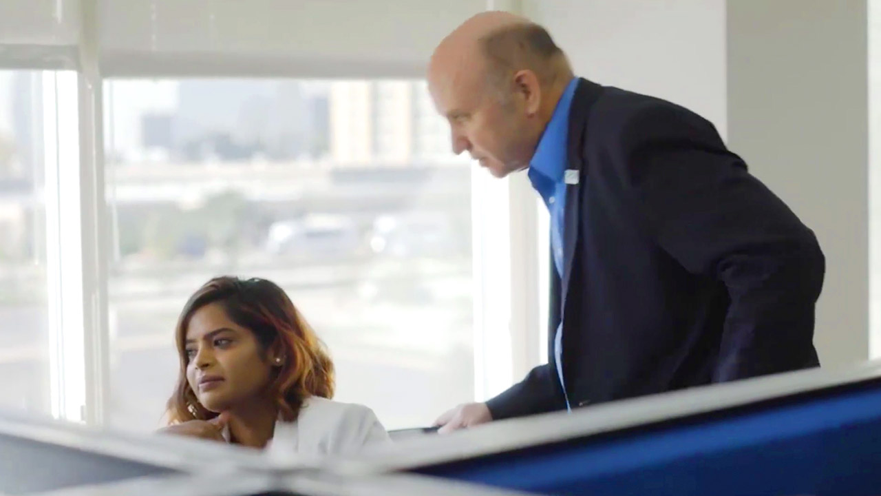 Mark and Prudhvi in office