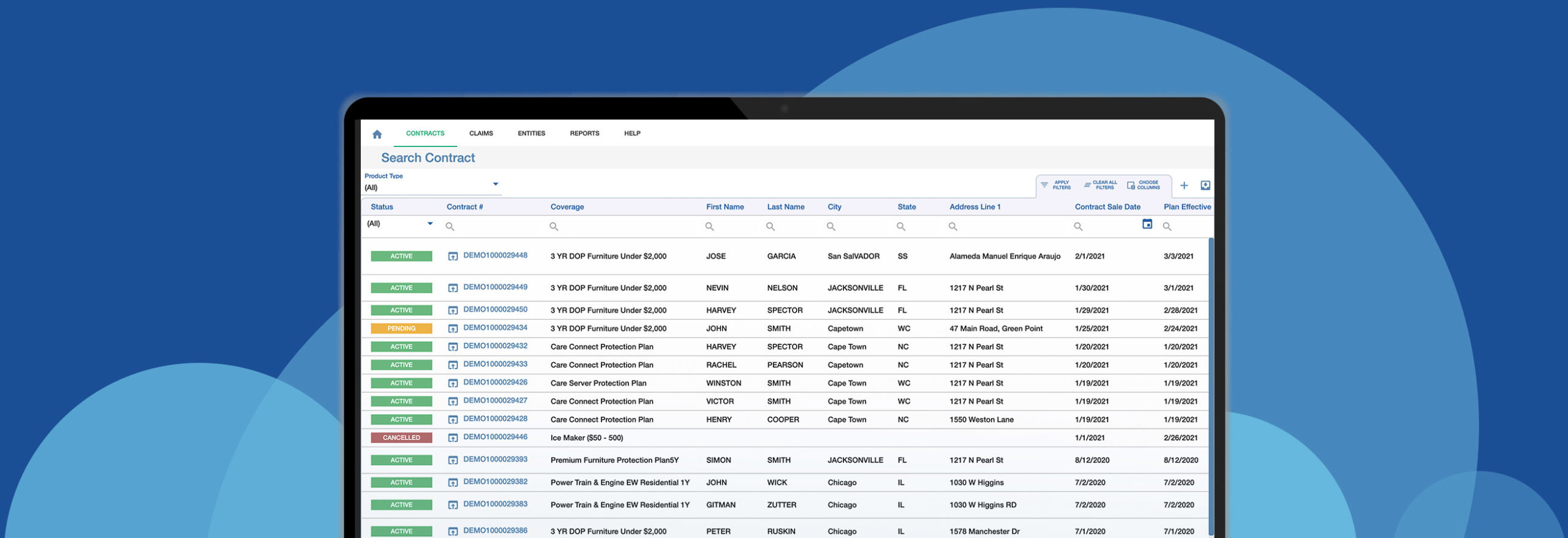 Home Warranty Software Demo