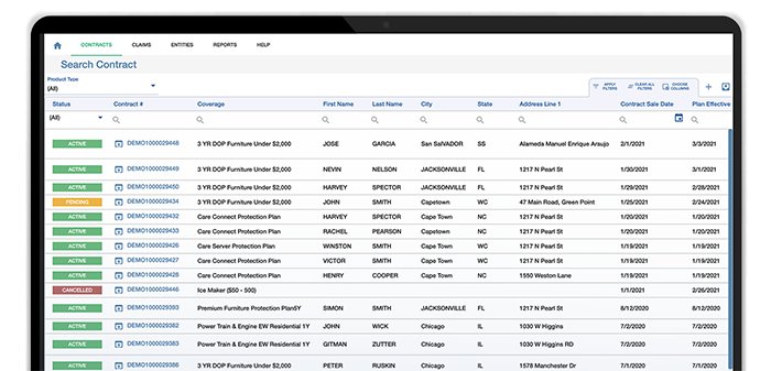 Home Warranty Software Demo