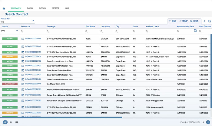 Home Warranty Management Screenshot