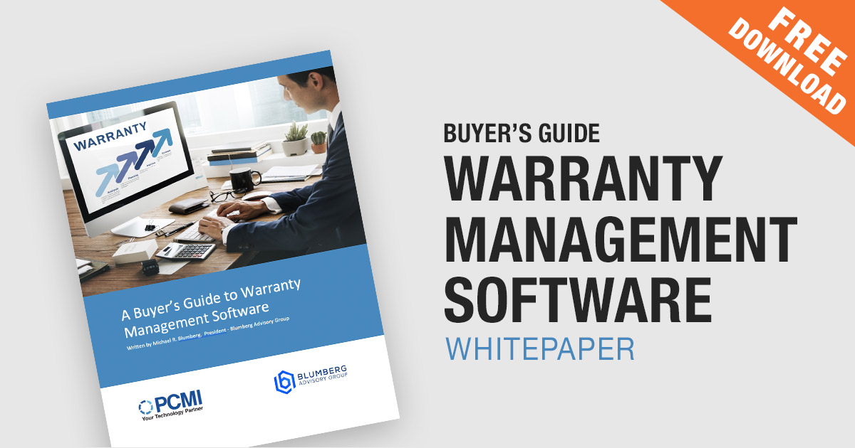 Buyer's Guide - Warranty Management Software Whitepaper