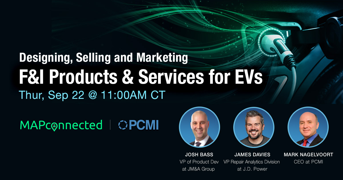 Webinar - Designing, Selling and Marketing F&I Products & Services for EVs