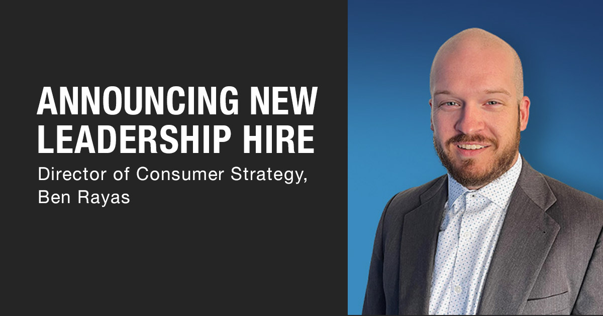 Announcing New Leadership Hire - Director of Consumer Strategy