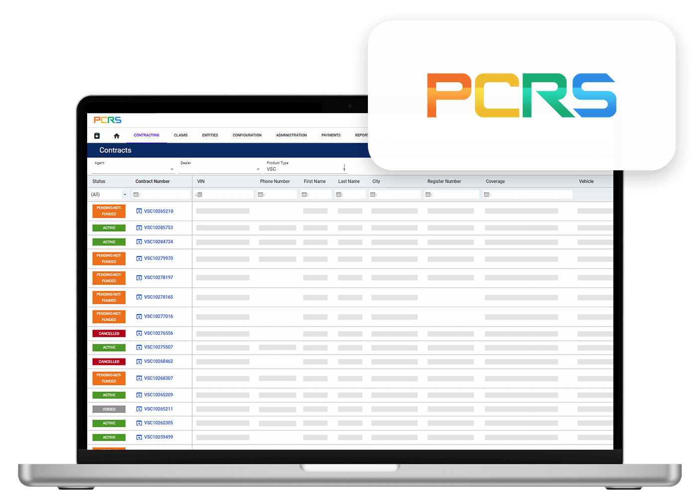 PCRS Laptop