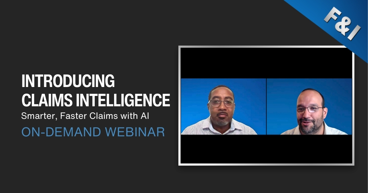 Webinar - Introducing Claims Intelligence: Smarter, Faster Claims with AI